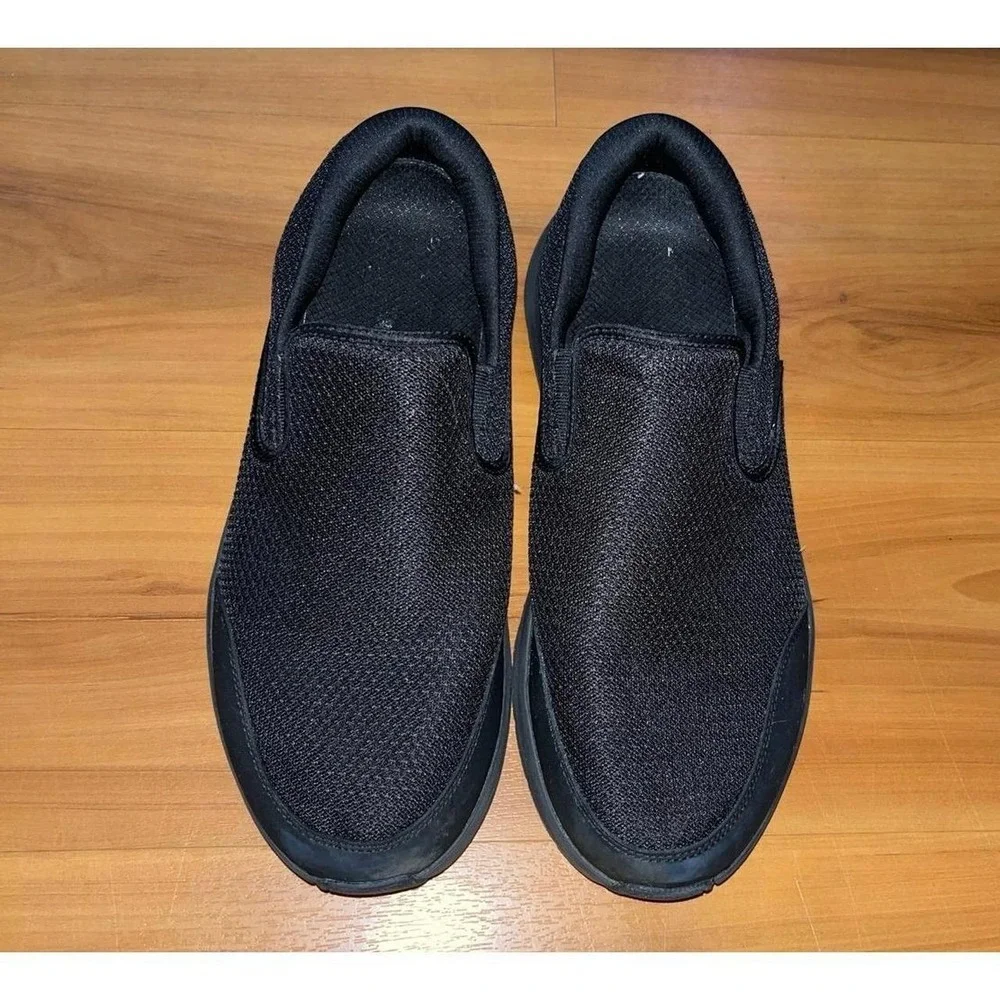 Mens Skechers Equalizer 5.0 Black Walking Arch Fit  Slip On Shoes
